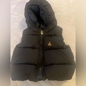 Baby Gap Black Puffer Vest 0-6 months